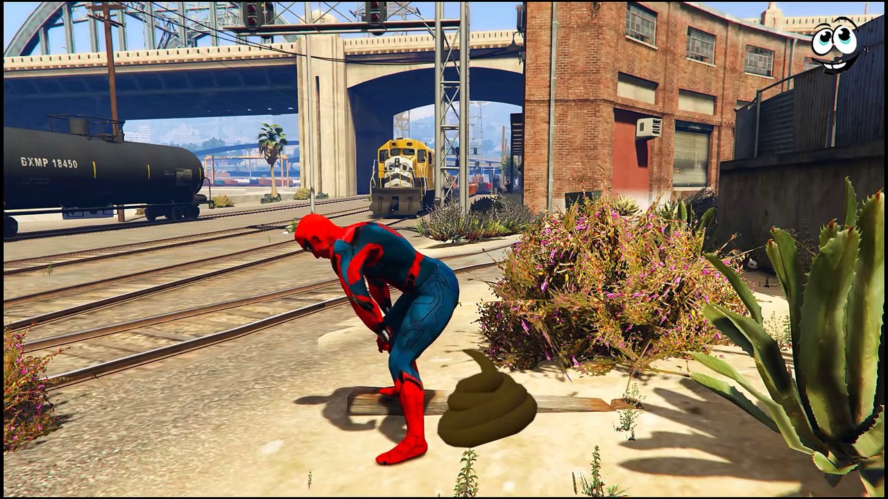 Lightning McQueen and Friends In Trouble, Train rams Cars, Spiderman Cartoon, Nursery Rhymes +Joker