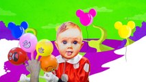 Minnie Baby Balloons Finger Family. Learn Colors with Balloons Finger Family Songs for Toddlers