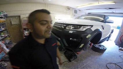 Stages of the Range Rover Sport Having the Bodykit Installed