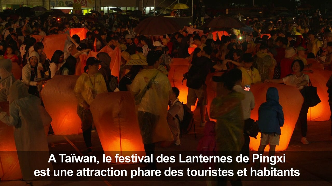 Taïwan: le festival des lanternes, un symbole de paix