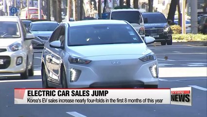 Korea's electric car market grown by nearly four times in just a year