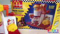 McDonalds Shake Maker & McDonalds Cash Register! Kids Pretend Play Food Happy Meal Surprise Toys