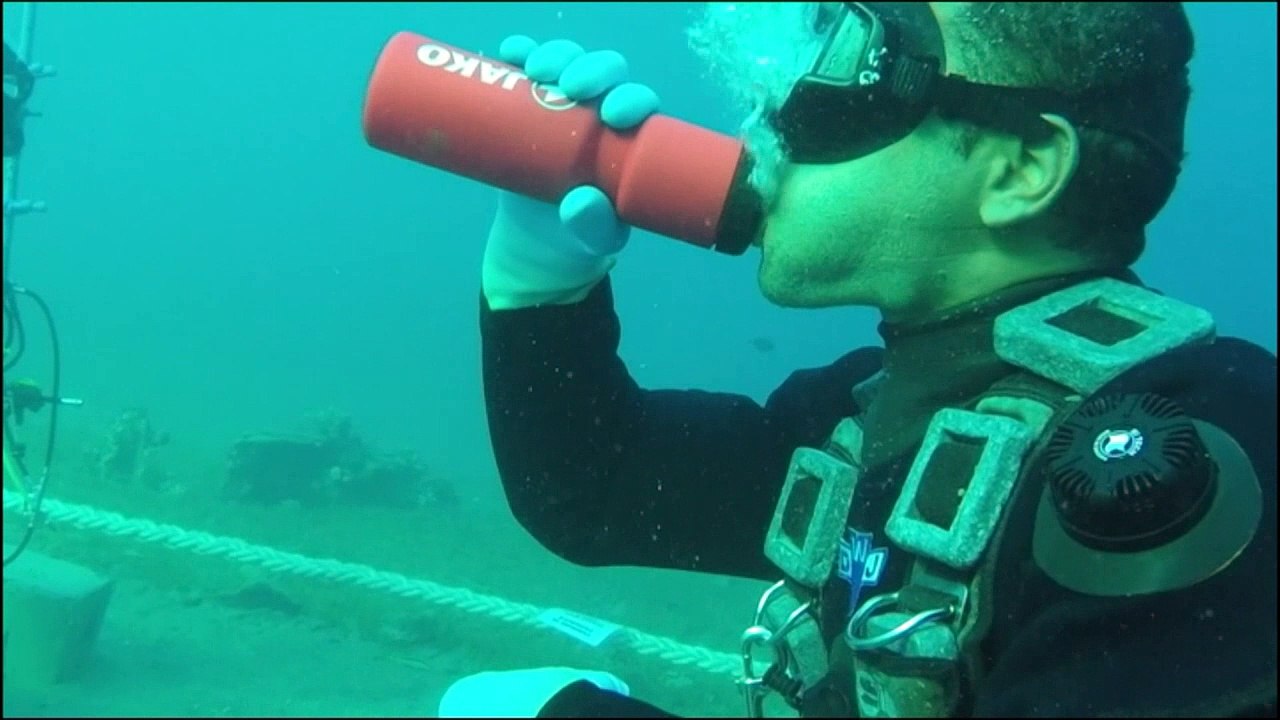 Diver spends 100 hours underwater in record attempt