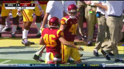 2017-09-02 Western Michigan Broncos vs Southern Cal Trojans 2nd Quarter