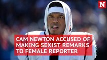 NFL player Cam Newton gets ripped on Twitter for dissing female reporter with sexist remarks