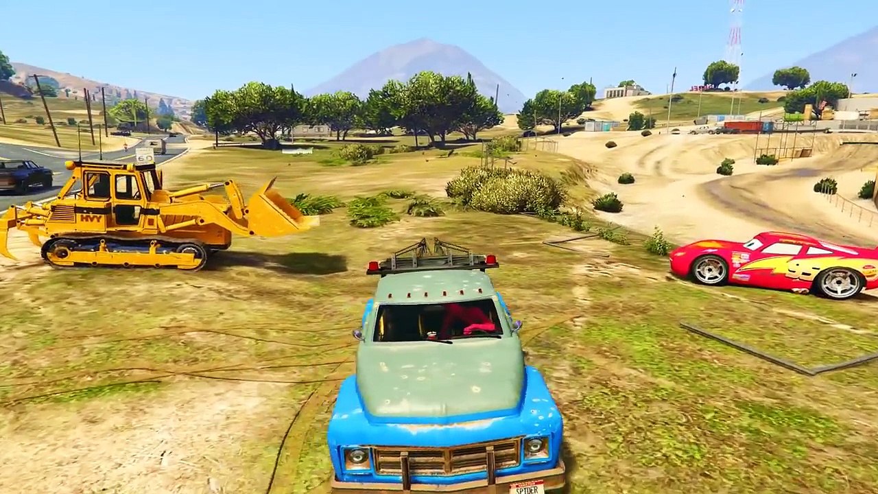 Spiderman saves Lightning McQueen! Cars Cartoon Videos for kids & Children