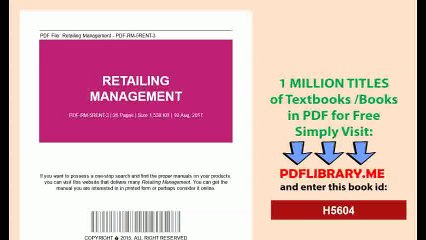 Retailing Management