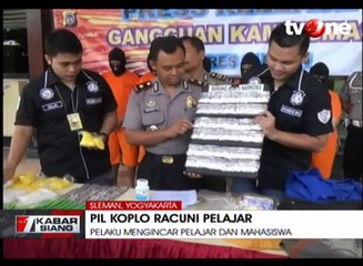Polisi Sita 30 Ribu Pil Koplo di Sleman