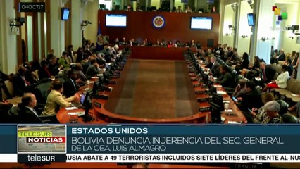 Bolivia denuncia ante la OEA injerencia de Luis Almagro
