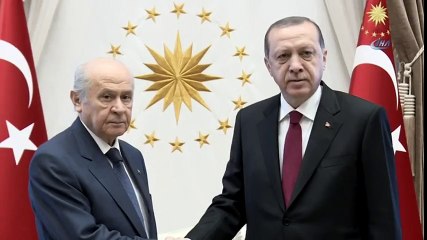 Cumhurbaşkanı Erdoğan, MHP Genel Başkanı Bahçeli'yi Kabul Etti