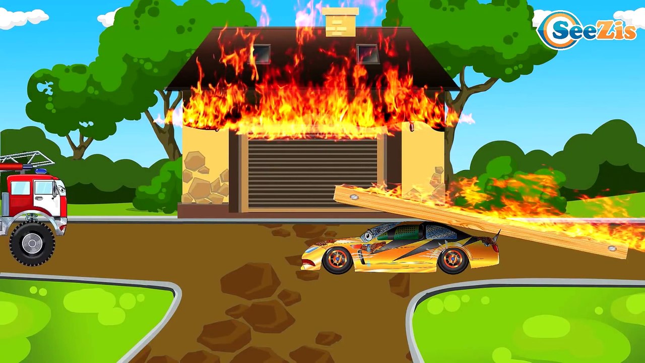 Coches infantiles - Carritos para niños - Camión de Bomberos, Camión y Carros de Carreras Parte 2