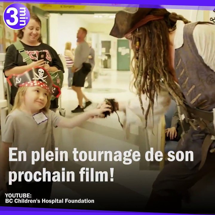 Jack Sparrow offre un trésor de bonheur aux enfants malades.