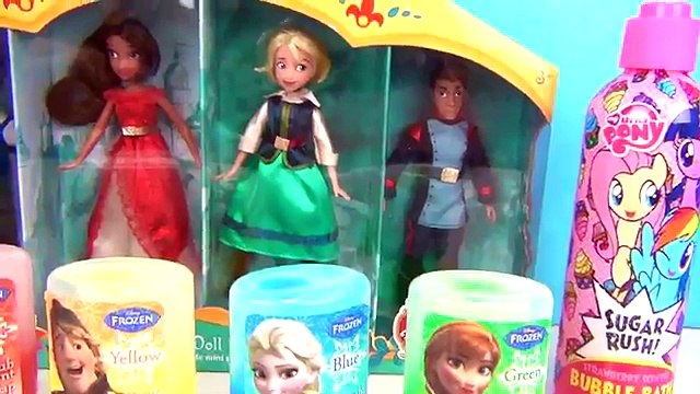 ELENA OF AVALOR Bath Time Fun with Frozen Finger Paint Soap, Learn Colors Bubbles Toy Surprise /TUYC