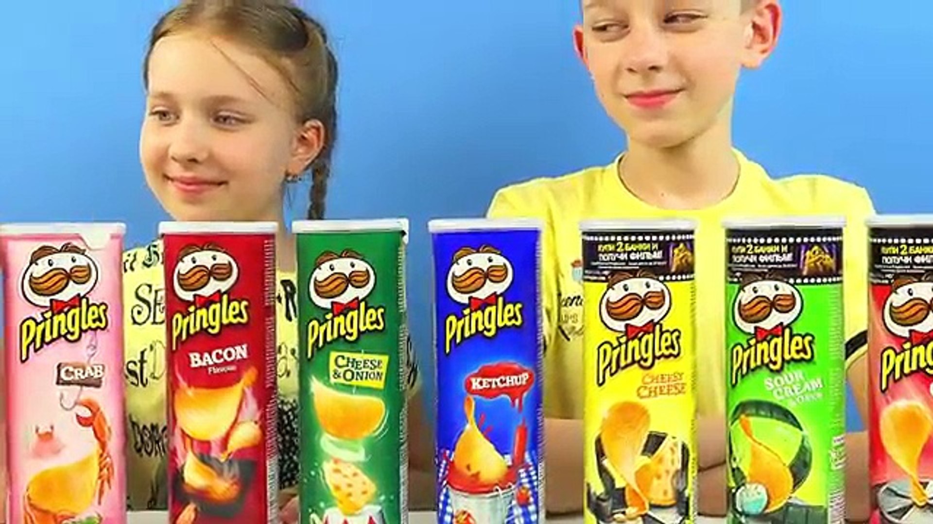 ⁣Обычная ЕДА против чипсов ПРИНГЛС ЧЕЛЛЕНДЖ! Что вкуснее? Ordinary FOOD VS chips PRINGLES Challenge