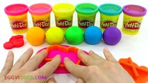 Learn Colors Play Doh Ice Cream Popsicle Peppa Pig Elephant Molds Fun & Creative for Kids Rhymes