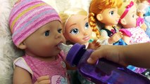 Crying Babies Baby Born doll and Diana Play fun / Feeding Bad Babies Video for kids
