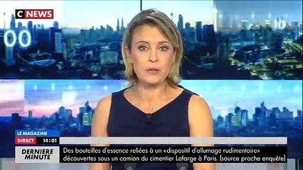 Des bouteilles d'essence reliées à "un dispositif d'allumage rudimentaire" découvertes ce matin sous un camion Lafarge