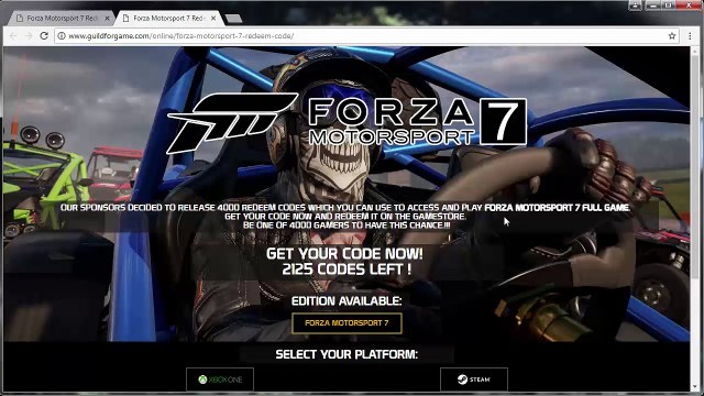 Download Forza Motorsport 7 Game Redeem Code Free - Xbox One, PS4 and PC