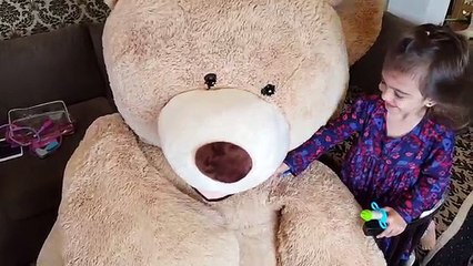 Playing Doctor with Giant Teddy Bear / Talking Teddy