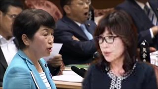 稲田大臣激怒　福島議員に反撃「自衛隊が合憲だって　あなた言ってたよ！！」