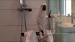 Pampered Cockatoo Enjoys Luxurious Shower