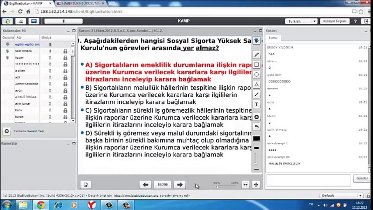 21 Ekim 2012 B Sınıfı Sınav Soruları Bölüm 1