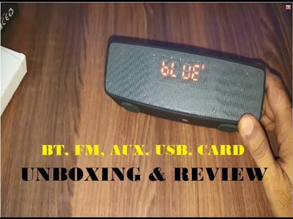Best Portable Bluetooth Speaker Unboxing Under 1000rs/15$ #2017
