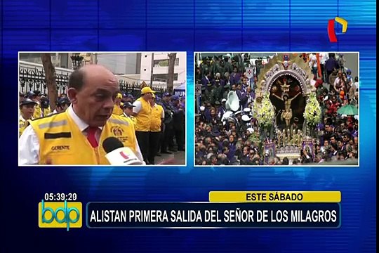 MML presenta plan de operaciones para procesión del Señor de Los Milagros