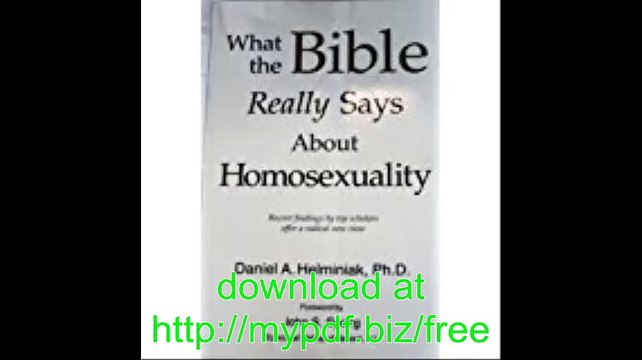 What the Bible Really Says About Homosexuality
