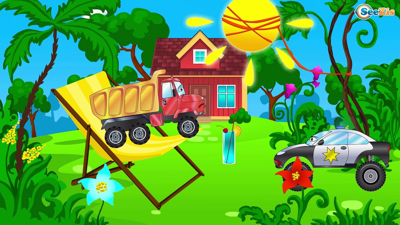 Jeu d'assemblage - Le Tracteur Jaune et Le Camion - Voitures de construction - Voitures Pour Enfants