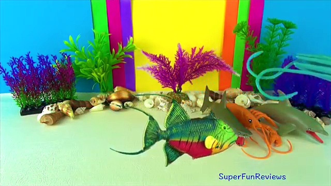 11 Sharks Whales Fish Awesome Toy Collection Kids Sea Creatures Toys