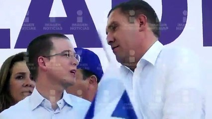 Anaya, Moreno Valle y Margarita dan show en acto público de Coahuila, se gritan y manotean