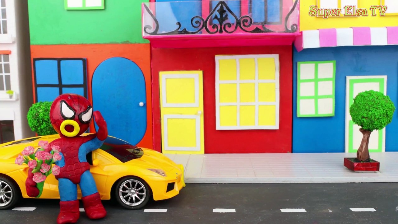 Elsa Frozen Suicide Squad Makeover Olaf Turns Frozen Elsa into a Superhero Play Doh Stop Motion - Copy