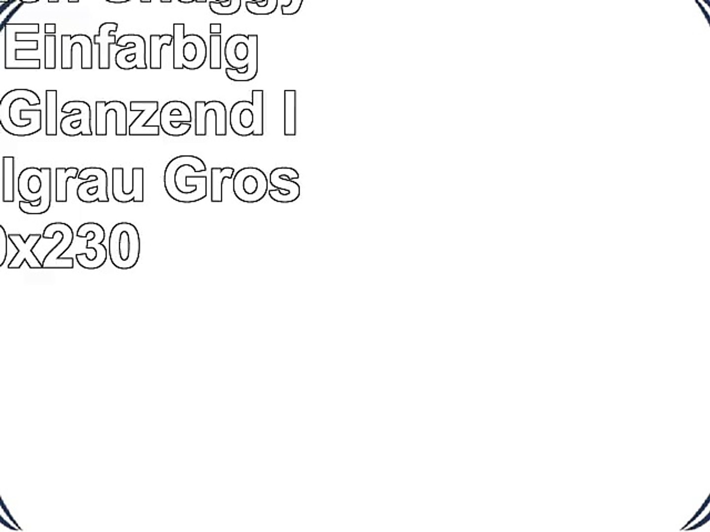 Edler Teppich Shaggy Hochflor Einfarbig Flauschig Glanzend In Grau