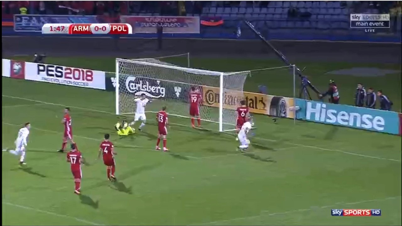 Kamil Grosicki Super Goal HD - Armenia 0-1 Poland 05.10.2017
