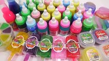 Combine Rainbow Colors all Slime Clay DIY Learn Colors Slime Glitter Orbeez Toys