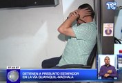 Detienen a presunto estafador en la vía Guayaquil-Machala