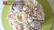 Beautiful Bouquets 4/5: Bridal silk domed buttercream flower bouquet cake tutorial step by step