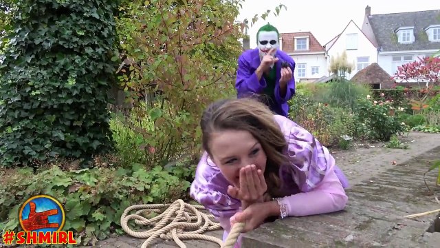 Spiderman HALLOWEEN! JOKER Vampire vs Rapunzel & Spider-man Pranks Fun Superhero in Real Life Movies