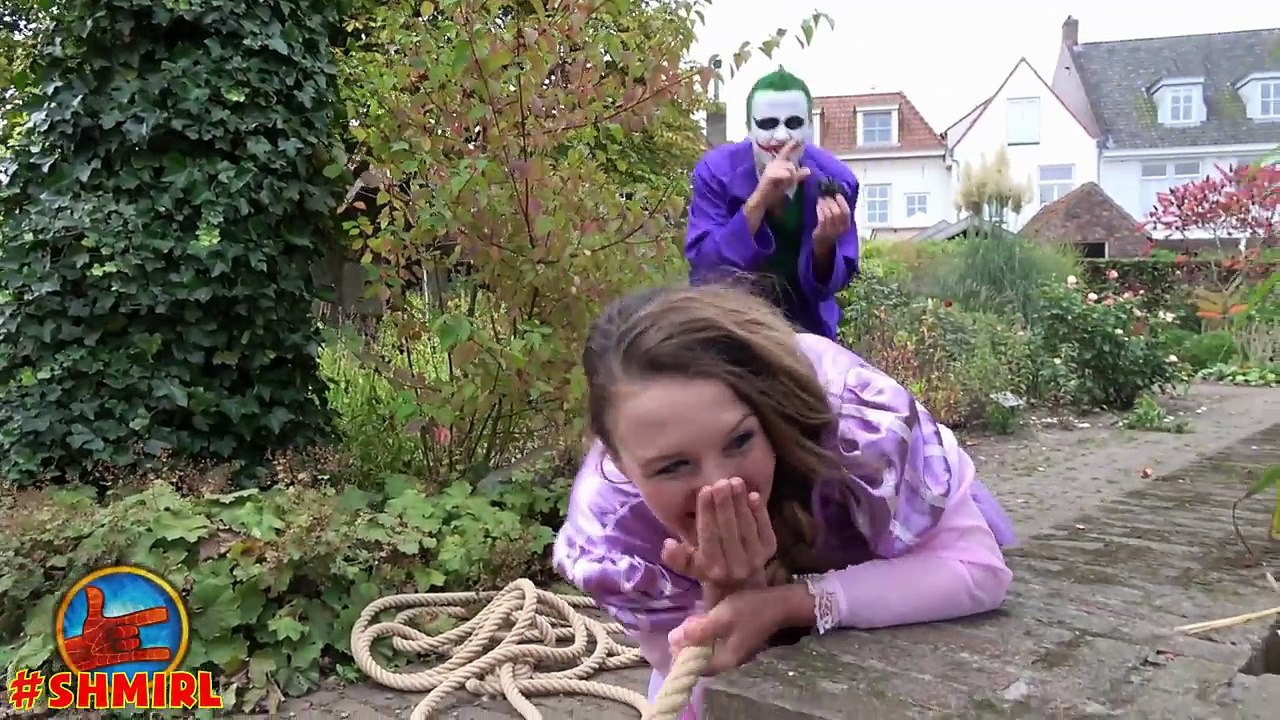 Spiderman HALLOWEEN! JOKER Vampire vs Rapunzel & Spider-man Pranks Fun Superhero in Real Life Movies