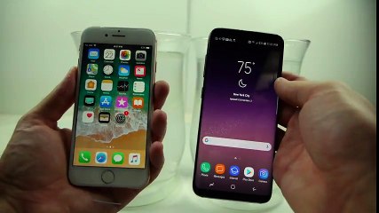 iPhone 8 vs Samsung Galaxy S8 Salt Water Test