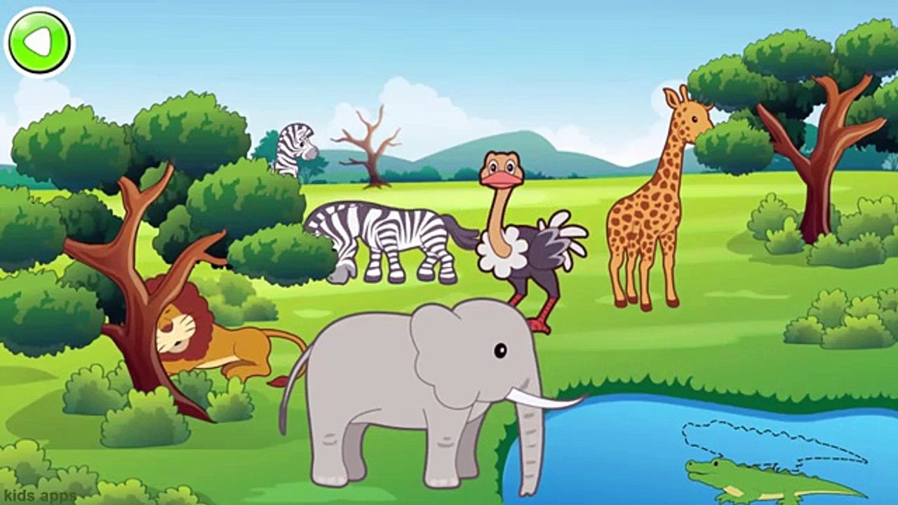 Compilation AnimalsNames And Sounds for Children | Learn Animals Puzzle