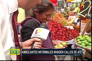 Download Video: Ate: ambulantes informales invaden calles del distrito