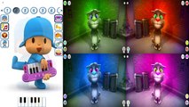 Talking Tom Cat and Talking Pocoyo Colors Reion Compilation 2017