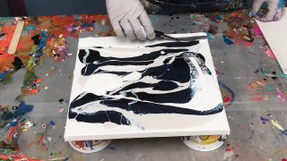 Acrylic Pour Painting: Easy Swipe Technique In Classic Black & White