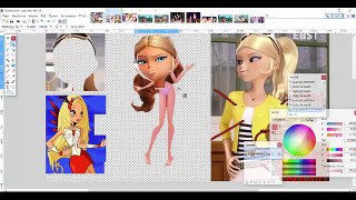 Miraculous Ladybug Chloe ft Winx Club Diaspro Speedpaint