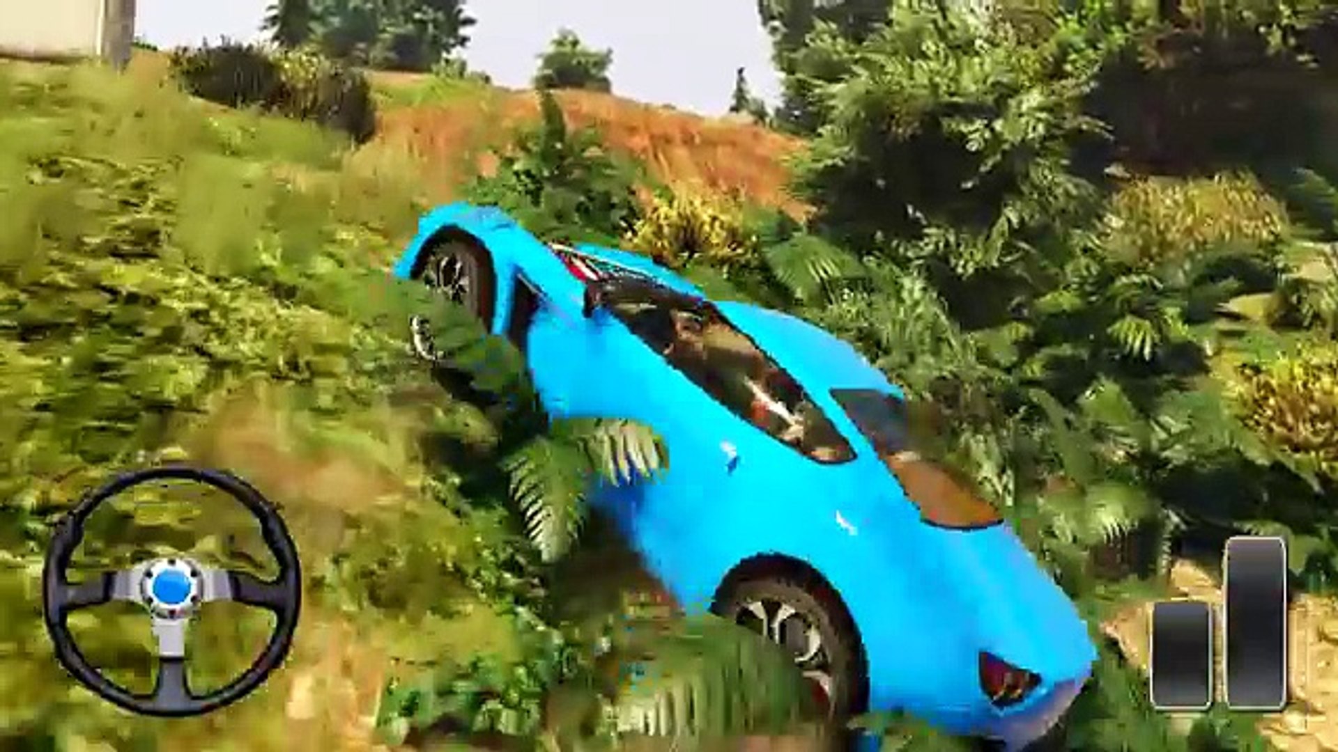 araba oyunları oynadık ömer arabaları sürüyor mavi yeşil araba eski otobüs  gta5 - Dailymotion Video