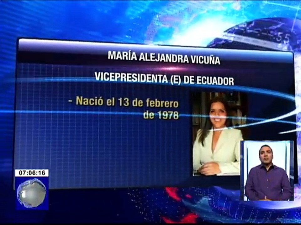 Perfil Vicepresidenta encargada