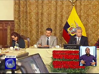 Presidente Lenín Moreno en conversatorio con medios de comunicación