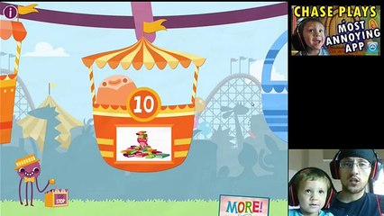 Chase Plays: Most Annoying App PART 2! Endless 123 (2 Year Old Face Cam)